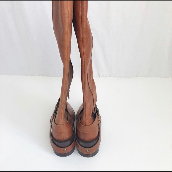 Design Lab Adelienne cognac tall riding boots - Picture 4 of 8